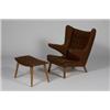 Image 1 : Hans J. Wegner Papa chair & ottoman