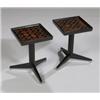 Image 2 : Edward Wormley Pair of side tables with Gertrud & Otto Natzler inset tiles