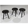 Image 1 : Charlotte Perriand Group of 3 stools