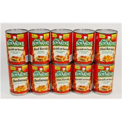 BAG OF CHEF BOYARDEE CANNED FOOD
