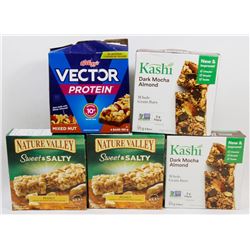 5 ASSORTED BOXES OF MEAL AND SNACK BARS