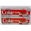Image 1 : TWO 12PACK CASES OF DIET COKE