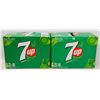 Image 1 : TWO 12 PACK CASES OF 7UP