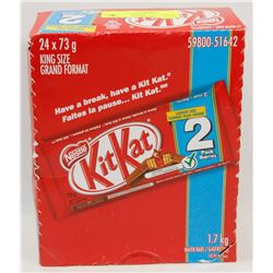 BOX OF KIT-KAT 2-PACK CHOCOLATE BARS.