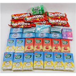 BAG OF ASSORTED CANDY AND MINTS.