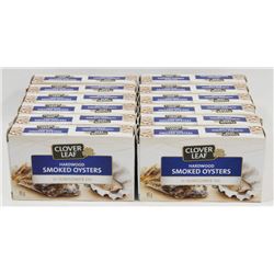 BAG OF CLOVERLEAF HARDWOOD SMOKED OYSTERS.