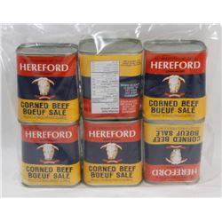 BAG OF HEREFORD BRAND CORNED BEEF.