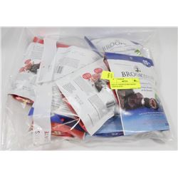BAG OF ASSORTED BROOKSIDE CHOCOLATES.