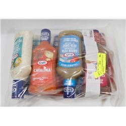 BAG OF ASSORTED KRAFT SALAD DRESSINGS.