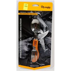 NEW! OLYMPIA EDGE 5 IN 1 SURVIVAL MULTI CUTLERY