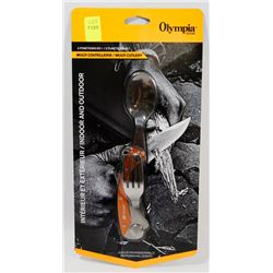NEW! OLYMPIA EDGE 3 IN 1 SURVIVAL MULTI CUTLERY