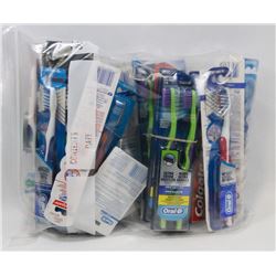 LARGE BAG OF ASSORTED DENTAL HYGIENE ITEMS