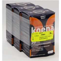 3 BOXES OF KOENA DAILY ADULT PROBIOTIC SUPPLEMENTS