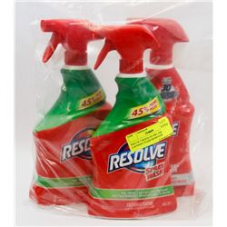 BAG OF 3 RESOLVE PRE-TREAT LAUNDRY STAIN REMOVER