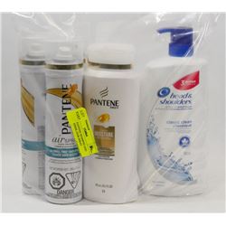 LOT OF PANTENE SHAMPOO AND CONDITIONER, HAIR SPRAY