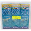 Image 1 : 3 BOXES OF SOLO CARE AQUA ALL IN ONE SOLUTION FOR