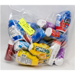 BAG OF ASSORTED LIQUID DRINK MIX