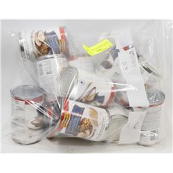 BAG OF ASSORTED CANNED GRAVY.