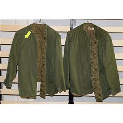 LOT OF 2 ARMY COAT LINERS
