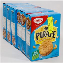 LOT OF 6 CHRISTIES PIRATE OATMEAL PEANUT BUTTER
