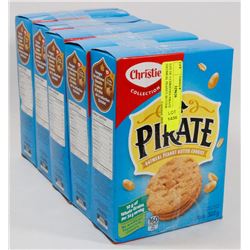 LOT OF 5 CHRISTIES PIRATE OATMEAL PEANUT BUTTER