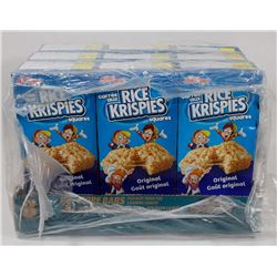 9 BOXES OF KELLOGS RICE KRISPIES