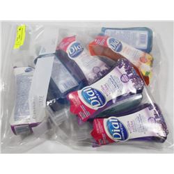 BAG OF ASSORTED HAND SOAPS.