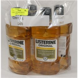 LOT OF 4 LISTERINE ORIGINAL MOUTH WASH.