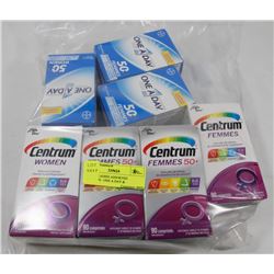 BAG OF LADIES ASSORTED VITAMINS - ONE A DAY &