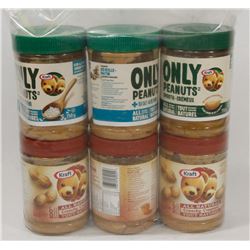 BAG OF ASSORTED PEANUT BUTTER