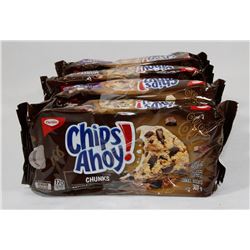 LOT OF 4 CHIPS AHOY TRIPLE CHOCOLATE & CHOCOLATE