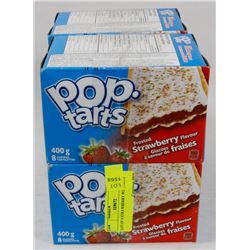 LOT OF 4 STRAWBERRY POPTARTS
