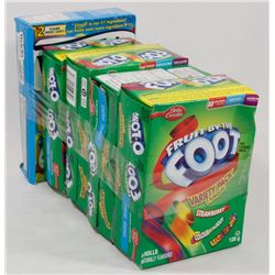 LOT OF 5 FRUIT BY THE FOOT & WELSHES FRUIT SNACKS
