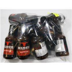 BAG OF ASSORTED BULLSEYE BARBEQUE SAUCE