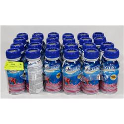 LOT OF 24 GLUCERNA WILD BERRY 237ML.