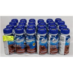 LOT OF 24 GLUCERNA 234ML CHOCOLATE MEAL REPLACEMENT