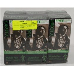 6 LAKOTA MUSCLE PAIN ROLL ON PAIN RELIEVERS.