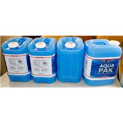 LOT OF 4 AQUA PAK WATER JUG.
