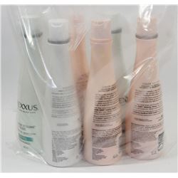 BAG OF ASSORTED NEXXUS SHAMPOO AND CONDITIONER.