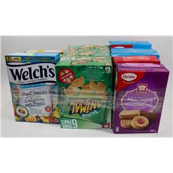 LARGE BUNDLE OF ASSORTED COOKIES AND OTHER SNACKS