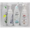 Image 1 : 4 ASSORTED BOTTLES OF BODY WASH