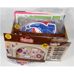 LOT OF ASSORTED PARTY WALL DECORATIONS AND