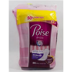 BAG OF 56 POISE PADS REGULAR LENGTH