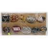 Image 1 : LOT OF 10 ASSORTED POP CULTURE BELT BUCKLES