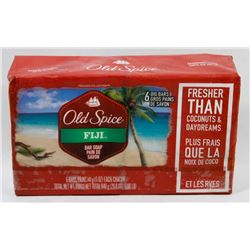 6 BIG BARS OF OLDSPICE FIJI BAR SOAP.