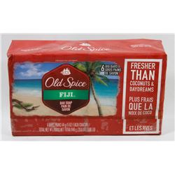 6 BIG BARS OF OLDSPICE FIJI BAR SOAP.