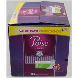 PACK OF POISE REGULAR LENGTH VERY LIGHT LINERS.