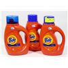 Image 1 : LOT OF 3 TIDE DETERGENT. 1.09L PER BOTTLE.