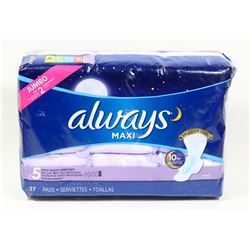 PACK OF ALWAYS MAXI EXTRA HEAVY OVERNIGHT PADS