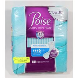 PACK OF POISE REGULAR SIZE ULTRA THIN MODERATE
